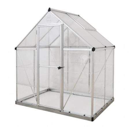 Palram Palram - Canopia HG5504 Hybrid Greenhouse - 6 x 4 ft. - Silver HG5504
